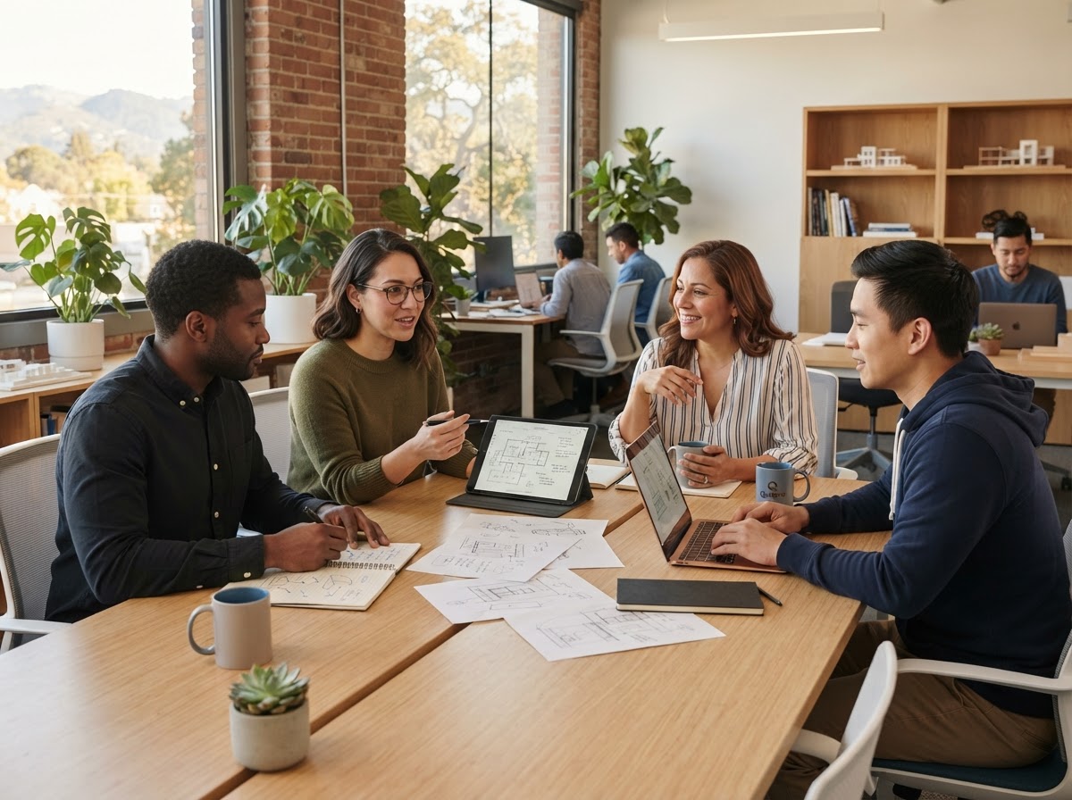 Quvanel team reviewing data-driven investment models used to support client decisions
